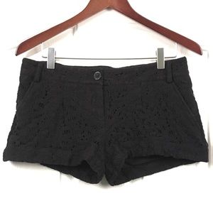 Express Black Lace Shorts